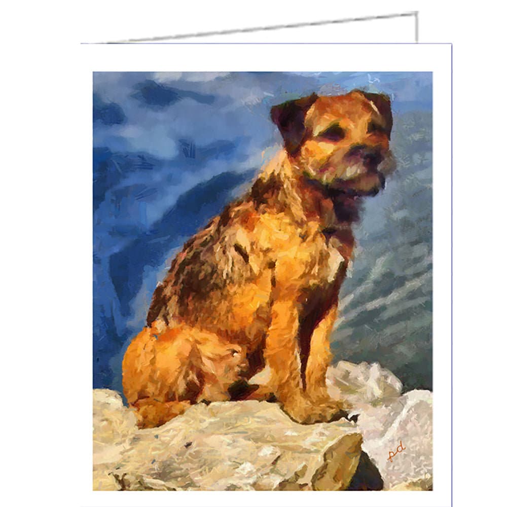 Border Terrier 'Andrew' Blank Notecards with Envelopes, Set of 6