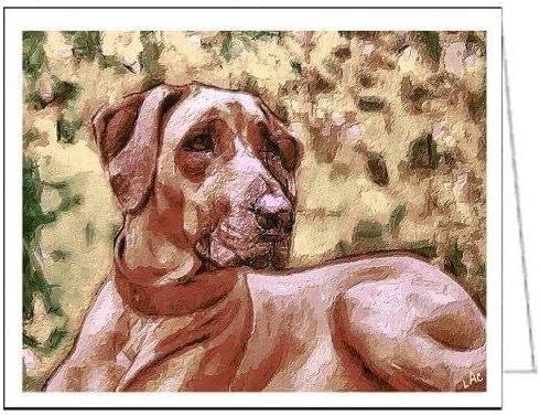 Rhodesian Ridgeback - Thor - Set of 6 Notecards by Doggylips