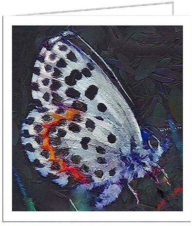 Ann Butterfly #2- Set of 6 Notecards by Doggylips