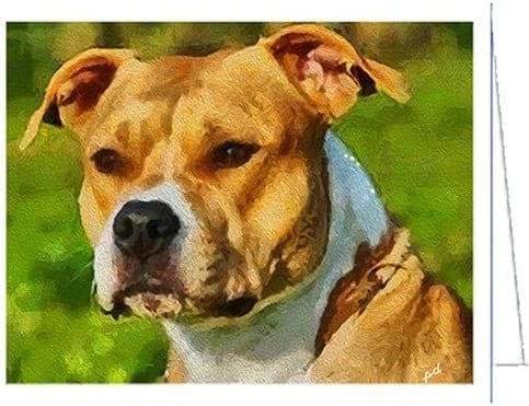 American Staffordshire Terrier (Pit Bull)- Hercules- Notecards- Set of 6