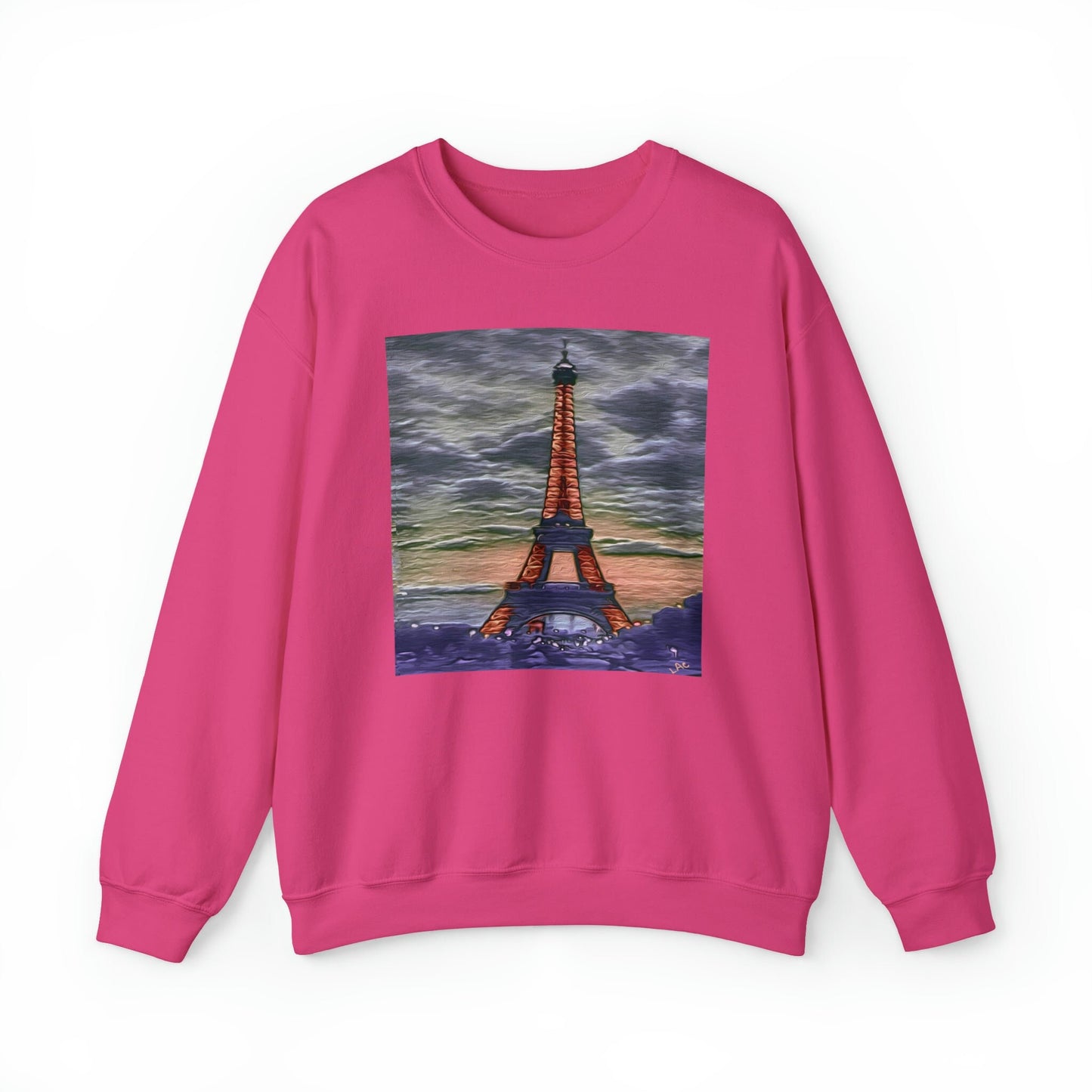 Eiffel Tower Sunset - Unisex 50/50 Crewneck Sweatshirt