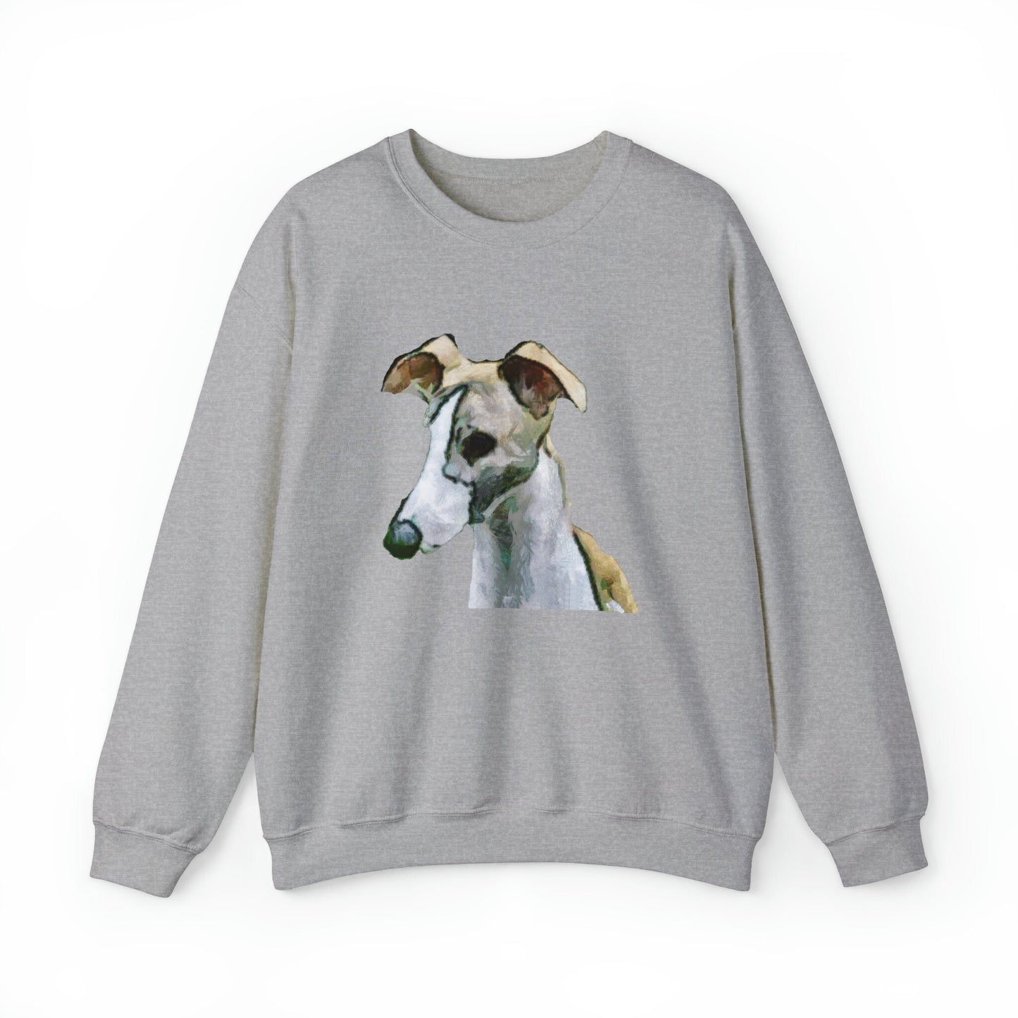 Whippet 'Simba; Unisex 50/50 Crewneck Sweatshirt