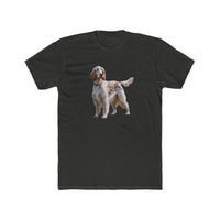 English Setter #4 - Men's Fitted Cotton Crew Tee