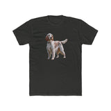 English Setter #4 - Men's Fitted Cotton Crew Tee