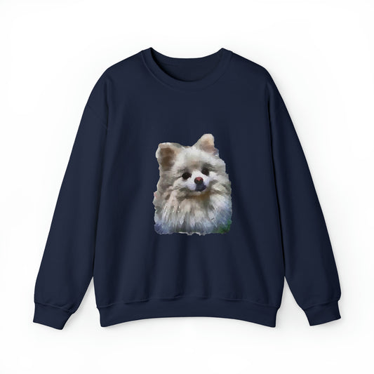 Pomeranian 'Snowball' Unisex 50/50 Crewneck Sweatshirt