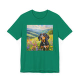 Black & Tan Coonhound Unisex Jersey Short Sleeve Tee
