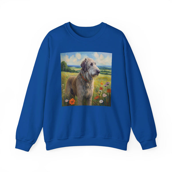 Irish Wolfhound Unisex 50-50 Crewneck Sweatshirt