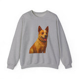 Red Heeler - Australian Cattle Dog. - Unisex 50/50 Blend Crewneck Sweatshirt