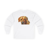 Rhodesian Ridgeback 'Zulu' Unisex Cotton Long Sleeve Tee