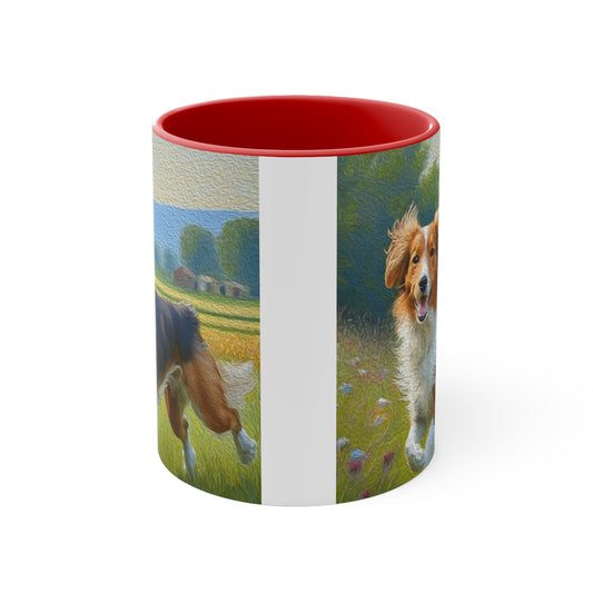 Nederlandse Kooikerhondje  11oz Ceramic Accent Mug