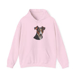 Teddy Roosevelt Terrier Unisex 50/50 Hooded Sweatshirt