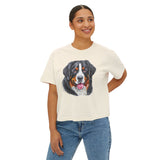 Bernese Mountain Dog #2 Women's Oversized Boxy Tee