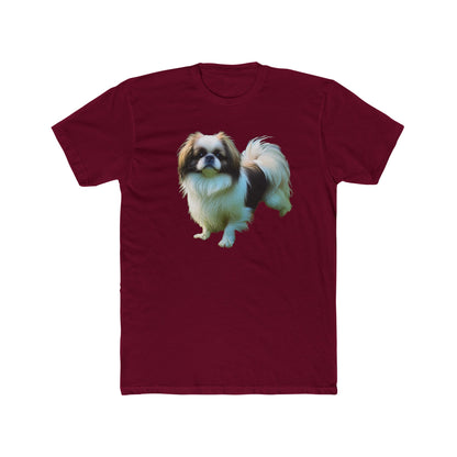 Japanese Chin Men's Fitted Cotton Crew Tee