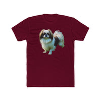 Japanese Chin Men's Fitted Cotton Crew Tee