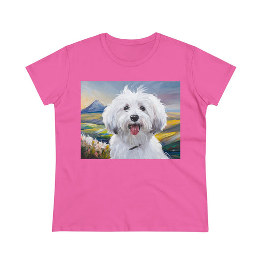 Coton de Tulear Women's Midweight Cotton Tee