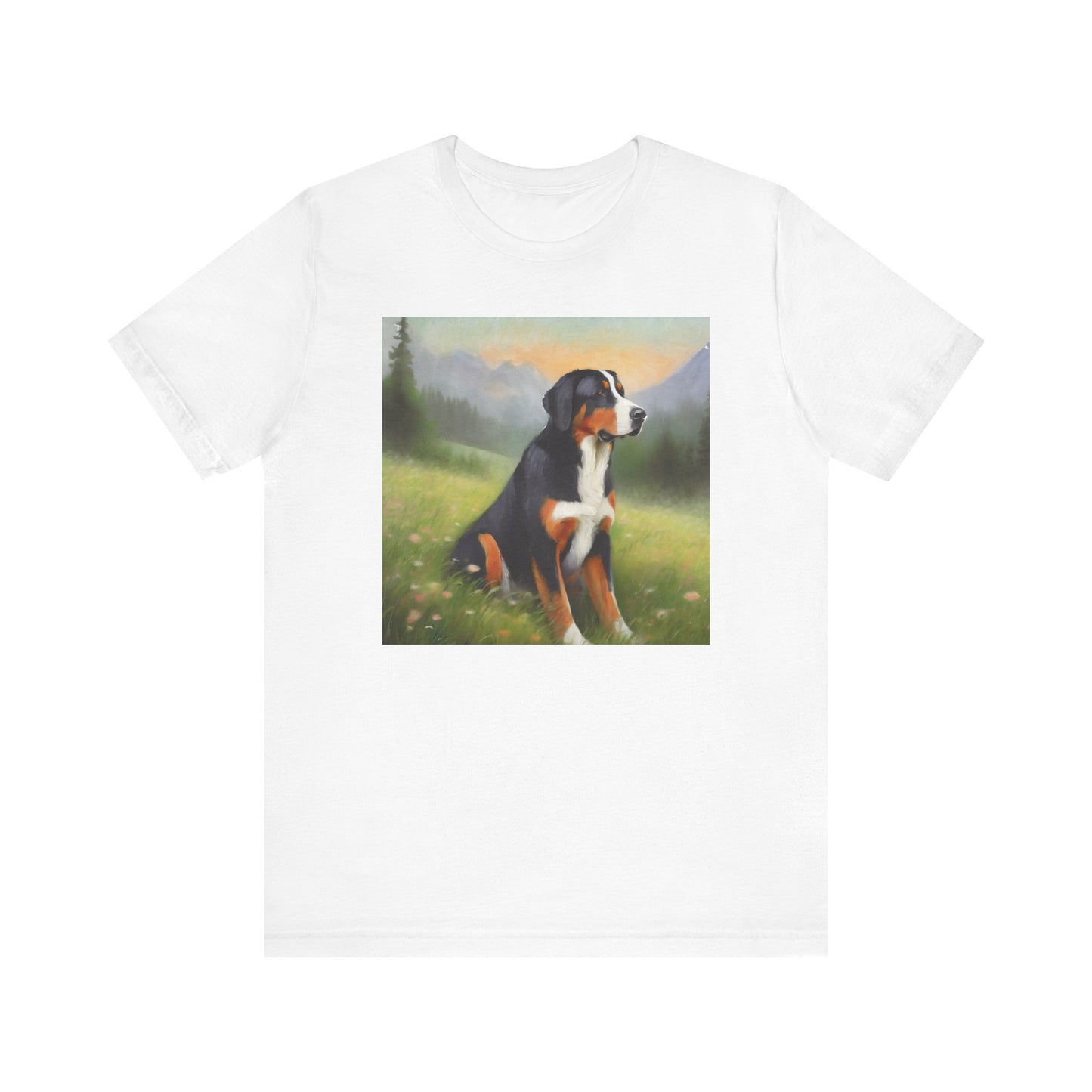 Greater Swiss Mountain Dog Unisex Jersey Short Sleeve Tee