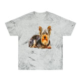 Yorkshire Terrier Unisex Ringspun Cotton  -  Color Blast T-Shirt by DoggyLips™