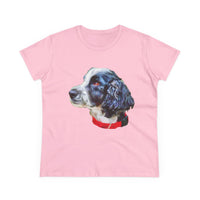English Cocker Spaniel 'Tango' Women's Midweight Cotton Tee