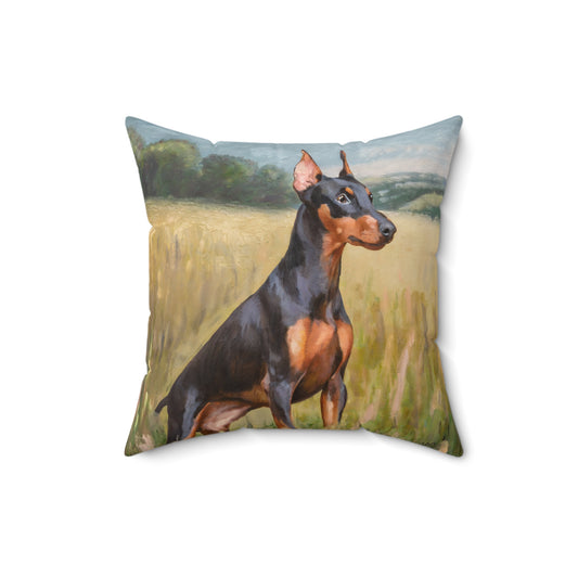 German Pinscher Spun Polyester Throw Pillow