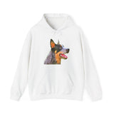 Elegant Blue Heeler Unisex Hooded Sweatshirt