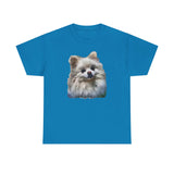 Pomeranian "Snowball" Unisex Heavy Cotton Tee by Doggylips™