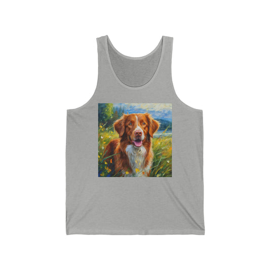 Duck Tolling Retriever #2 - Unisex Jersey Tank