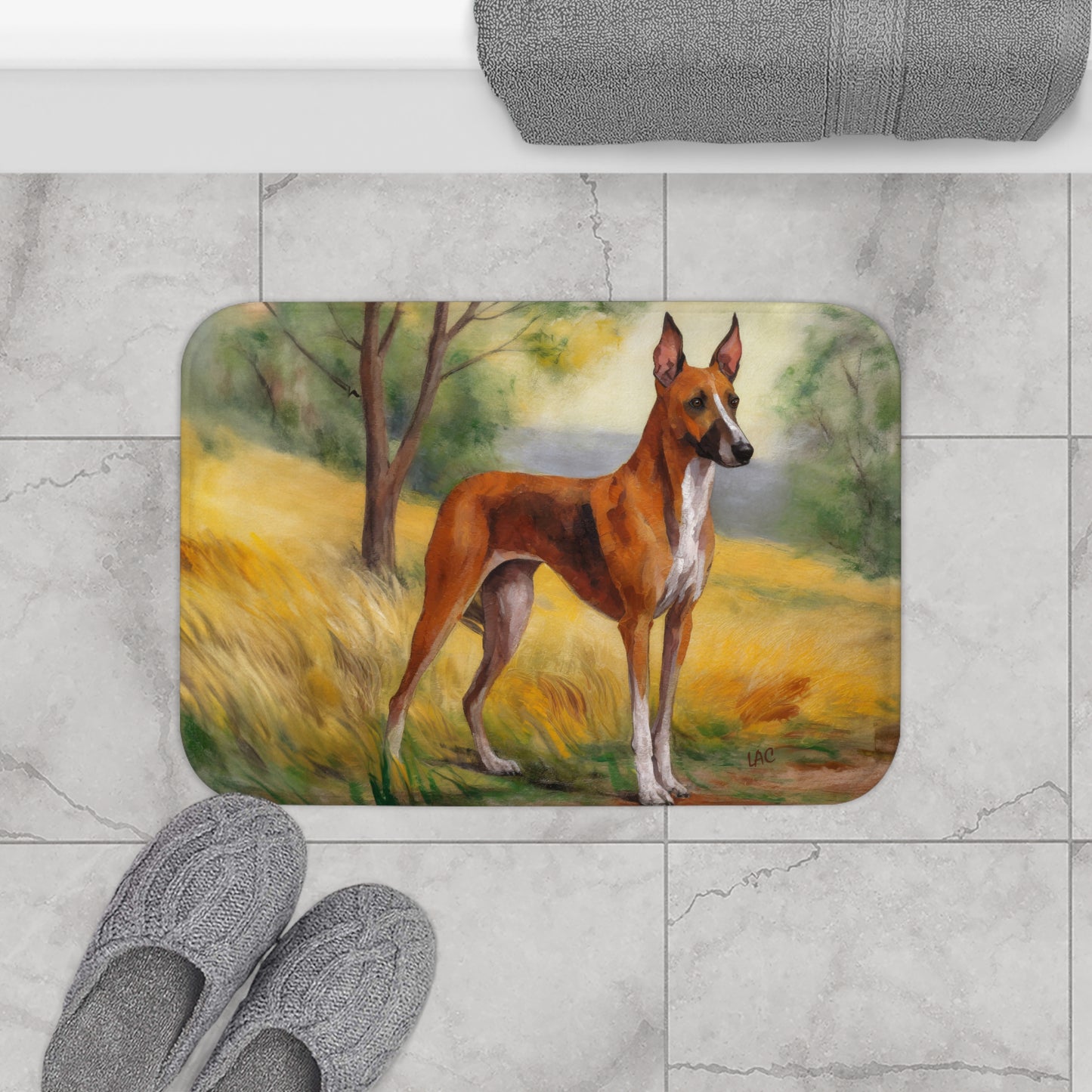 Azawakh - Elegant Bathroom Rug Mat
