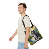 Portuguese Water Dog Polyester Tote Bag (AOP)