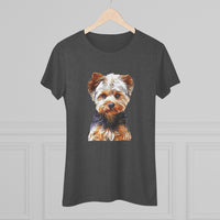 Yorkshire Terrier 'Yorkie' - Lupis Women's Slim Fit Triblend Tee
