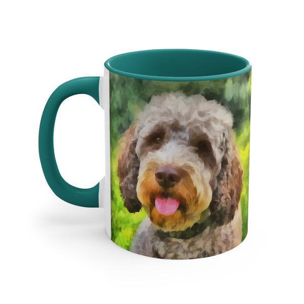 Lagotto Romagnolo 'Italian Truffle Dog' Accent Coffee Mug, 11oz