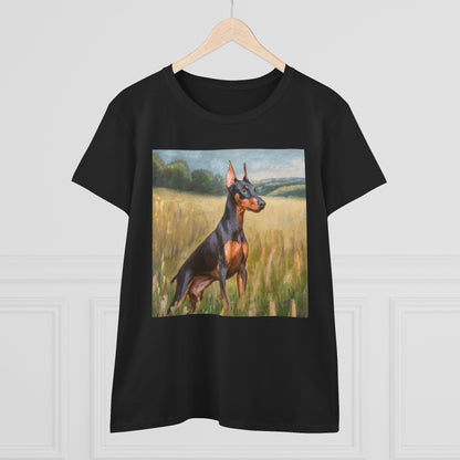 German Pinscher Women's Midweight Cotton Tee