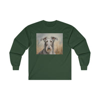 Scottish Deerhound Cotton Long Sleeve Tee