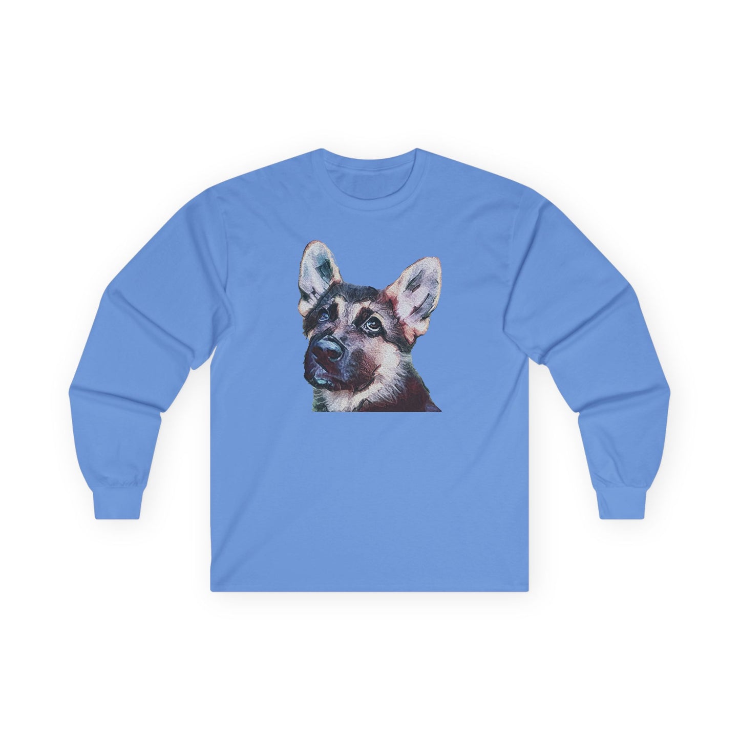 German Shepherd 'Sly' Unisex Cotton Long Sleeve Tee
