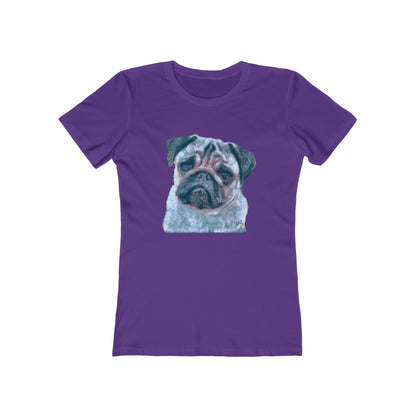 Pug 'Pompey' -  Women's Slim Fit Ringspun Cotton T-Shirt