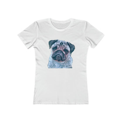 Pug 'Pompey' -  Women's Slim Fit Ringspun Cotton T-Shirt
