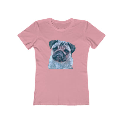 Pug 'Pompey' -  Women's Slim Fit Ringspun Cotton T-Shirt