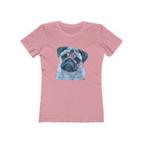 Pug 'Pompey' -  Women's Slim Fit Ringspun Cotton T-Shirt