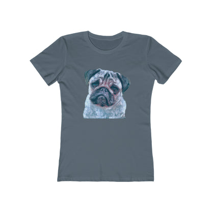 Pug 'Pompey' -  Women's Slim Fit Ringspun Cotton T-Shirt