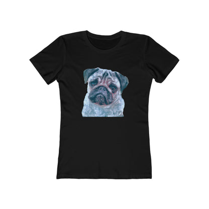 Pug 'Pompey' -  Women's Slim Fit Ringspun Cotton T-Shirt
