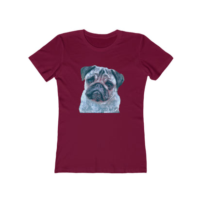 Pug 'Pompey' -  Women's Slim Fit Ringspun Cotton T-Shirt