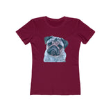 Pug 'Pompey' Women's Slim Fit Ringspun Cotton T-Shirt