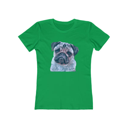 Pug 'Pompey' -  Women's Slim Fit Ringspun Cotton T-Shirt
