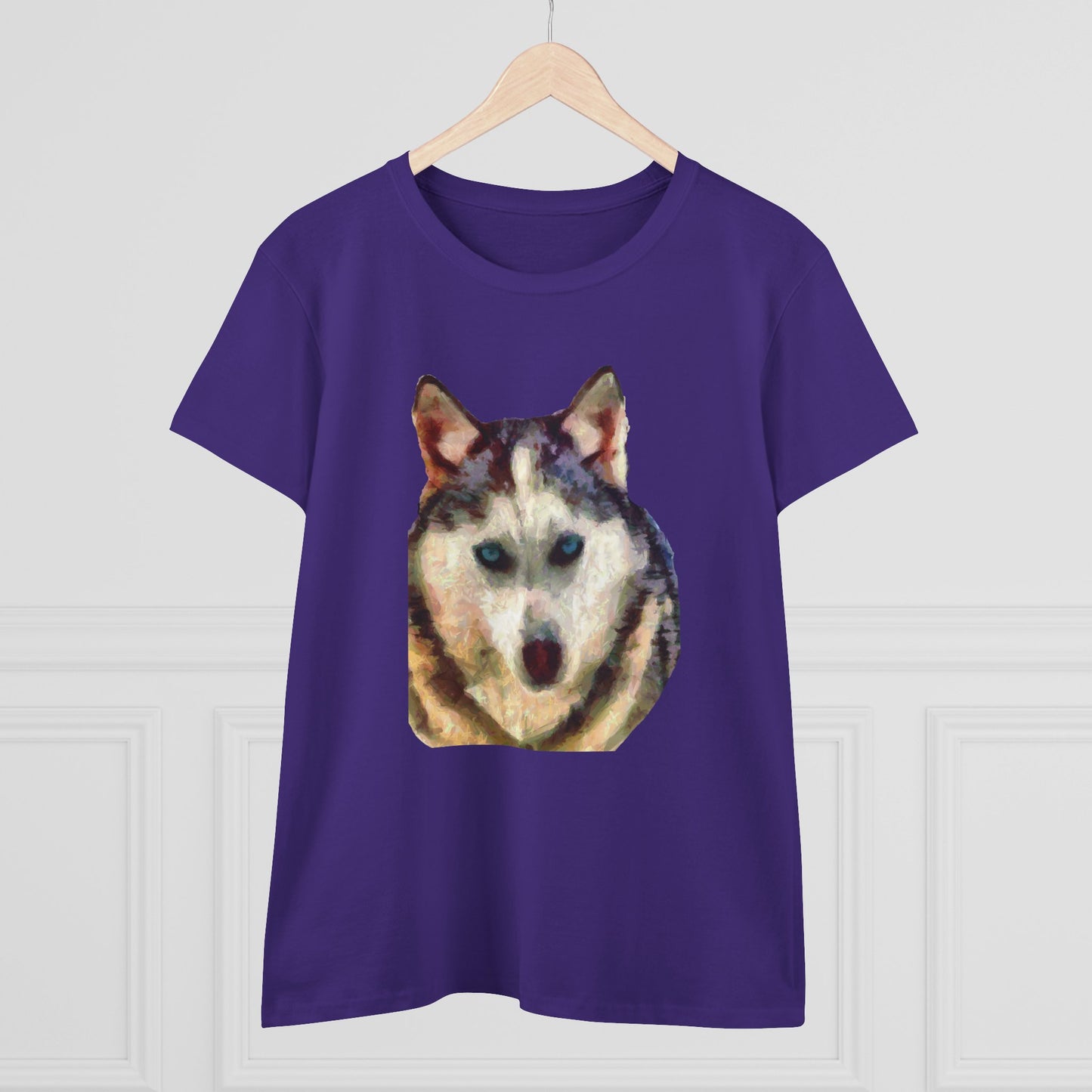 Siberian Husky "Sacha" Women's Midweight Cotton Tee