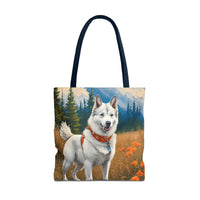 Yakutian Laika Polyester Tote Bag (AOP)