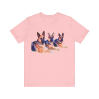 German Shepherd Trio Classic Jersey Short Sleeve Tee