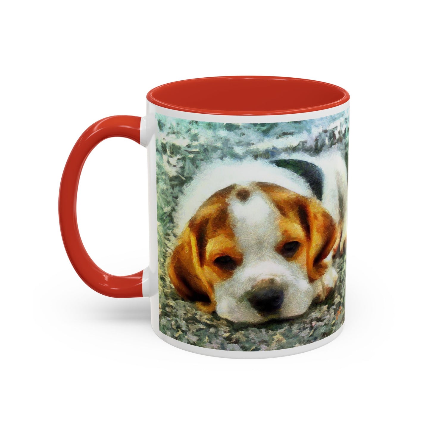 English Foxhound 'Sacha' Accent Coffee Mug