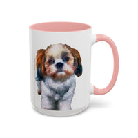 Shih-tzu Accent Ceramic Coffee Mug, 2 sizes