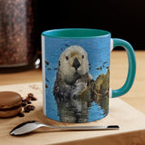 Sea Otter 'Ollie' Accent Coffee Mug, 11oz