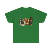 King Charles Spaniel 'Cavalier Club; Unisex Heavy Cotton Tee