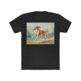 Saluki --  Men's Fitted Cotton Crew Tee